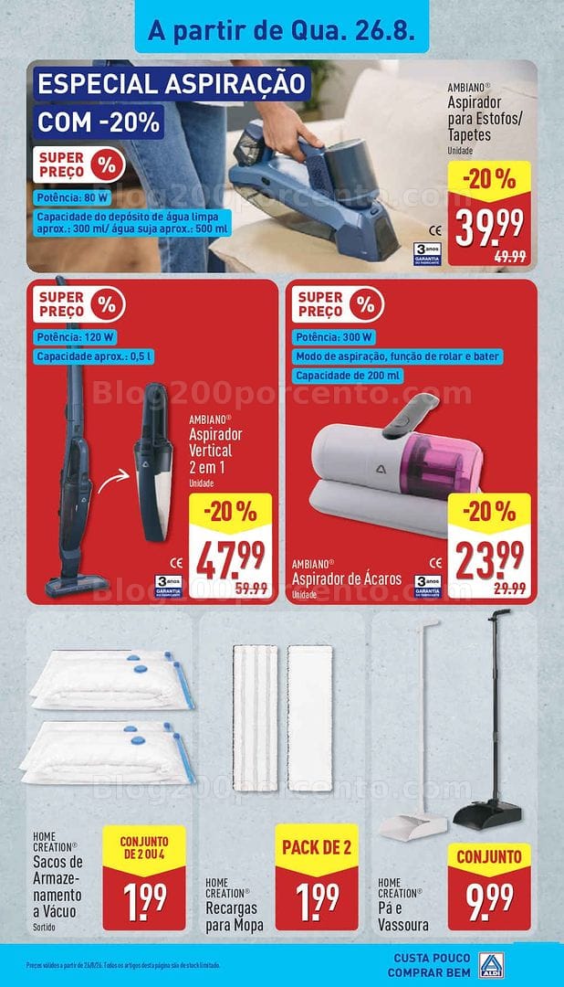Antevisão Folheto ALDI Promoções de 24 a 30 agosto